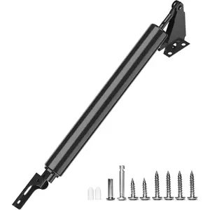 Storm Door Closer,Heavy Duty Door Closure with Hold Open Feature & Smooth Closing Motion - for Storm, Screen Doors Black