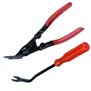 2pcs Car Headlight Repair Installation Tool Trim Clip Removal Pliers Van Door Panel Fascia Dash Upholstery Remover Tool