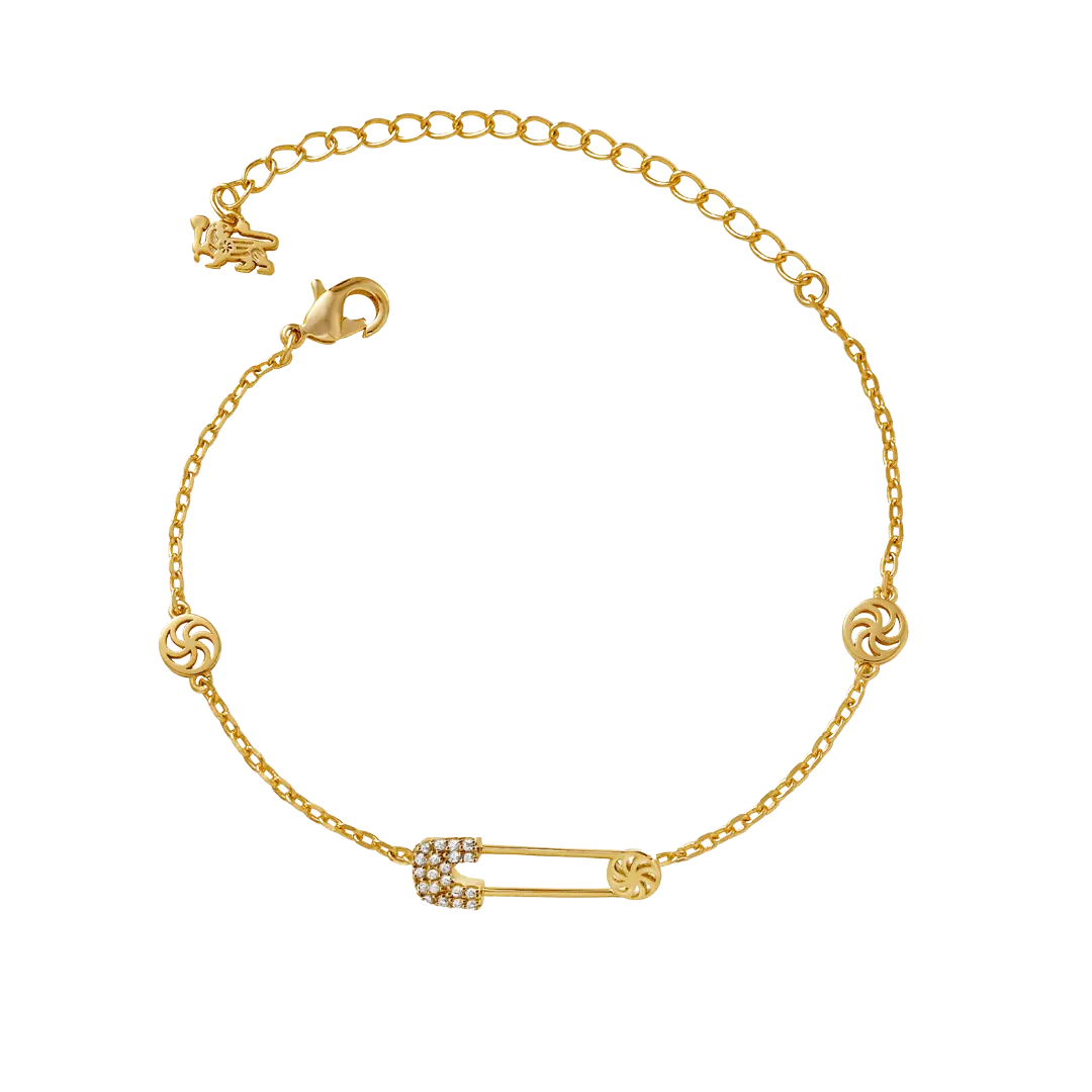 Safety Pin Bracelet