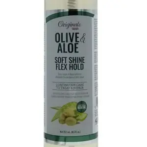 Africa's Best Originals Olive and Aloe Soft Shine Flex Hold Foam Wrap 8.5 oz