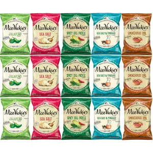 Miss Vickie's Kettle Cooked Potato Chips Variety Pack, 1.375 oz (Pack of 15) Bundled by Shoppyway