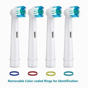 4 Pack Replacement Toothbrush Heads Sb17a Soft Bristles Dual Clean Professional Care Compatible with Oral-B Electric Toothbrush Replaceable Brush Heads
