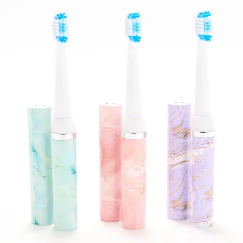 Pop Sonic Set of 3 GoSonic Toothbrushes with 6 Brush Heads