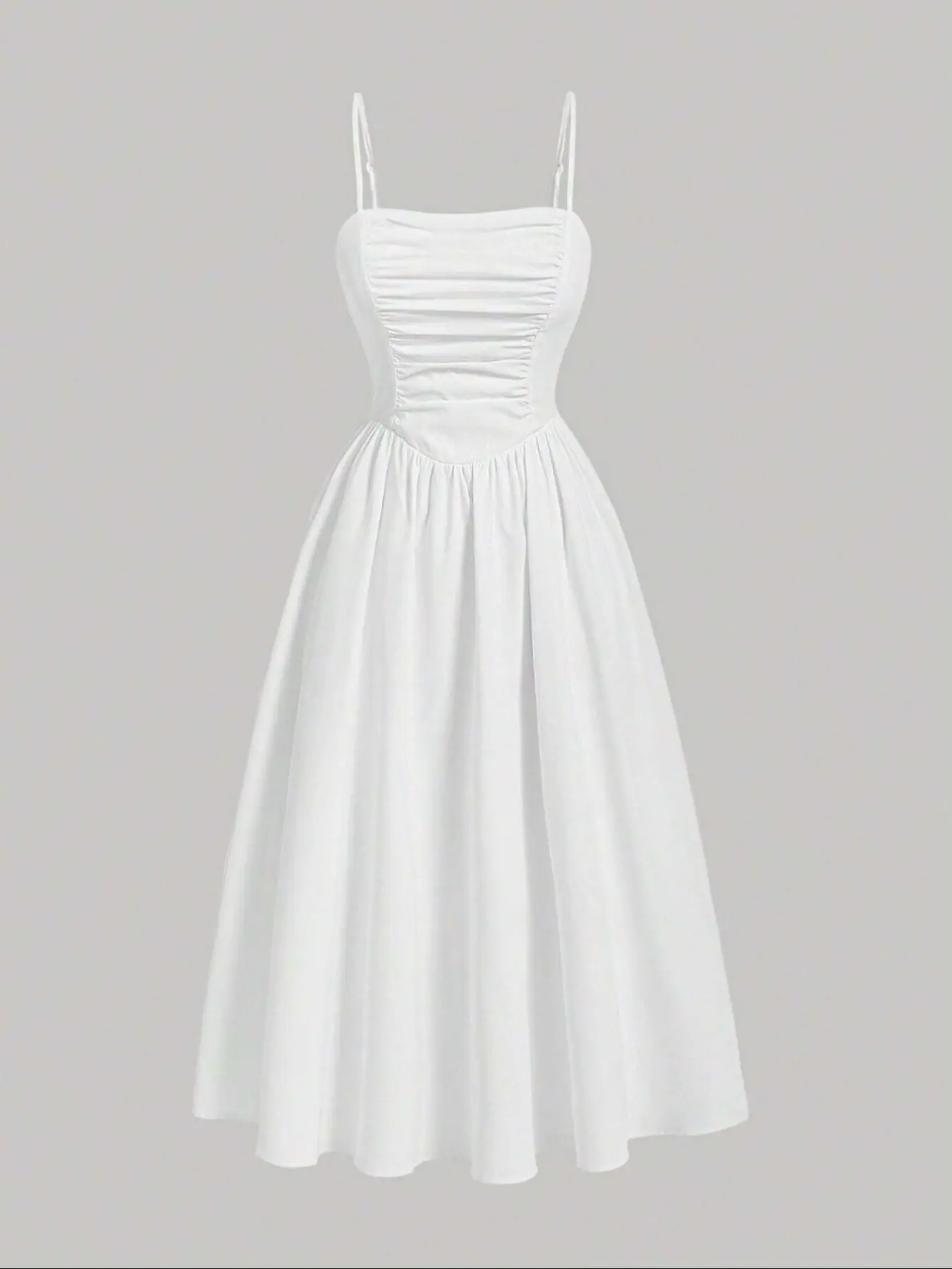 Women's Plain Cami Spaghetti Strap Sleeveless Dress, Elegant Chic Formal Dress for Party Holiday Wedding Guest, Ladies Clothes for All Seasons Summer Wedding Guest Dresses