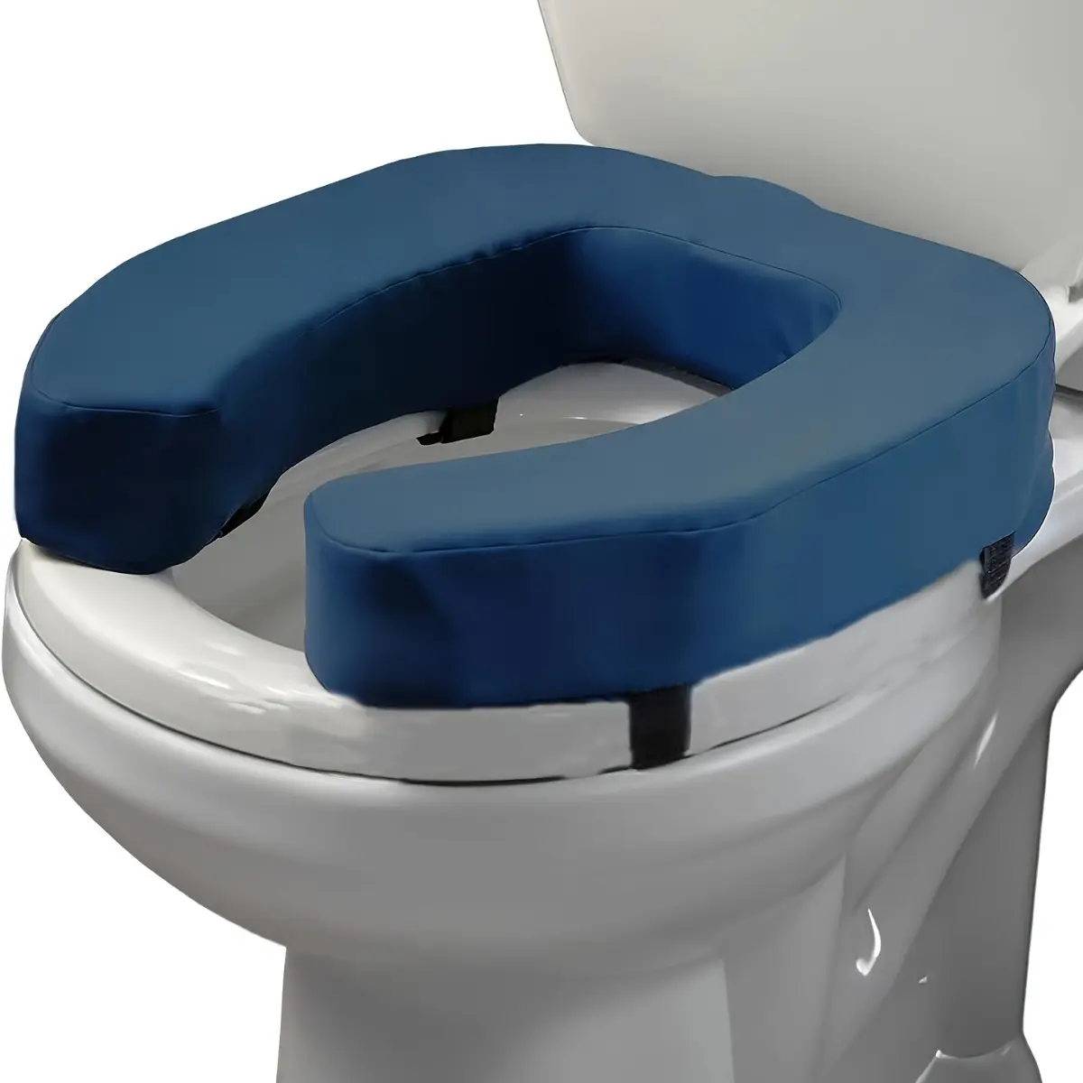 Bathroom Bucket Seat Elevator, Elevated Toilet Seat, Raised Toilet Seat for Seniors, Ergonomic Height Adjustable Design with Medium Density Foam Padding for Enhanced Comfort, Ideal Toilet Aid for Seniors and Adults, Easy Maintenance and Cleaning