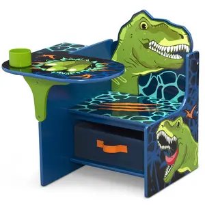 Certified Green Dinosaur Desk Chair with Storage Bin