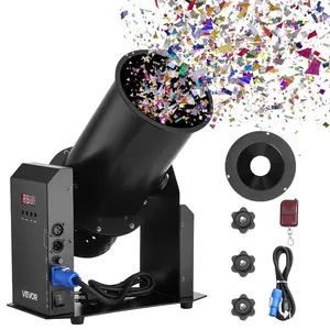 fathersdaygift VEVOR Electric Confetti Machine, 1500W Powerful Output Confetti Cannon Launcher, DMX512, Manual Remote Control, Portable Confe-tti Shooter for Wedding Christmas Party Event Show Stage Nightclub