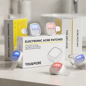YOU&PURE Electronic Acne Patch | Dual-Light Blue & Red Light Acne Spot Patch for Blemish Care | Non-Invasive Acne Patch Device for Face & Chin | Gentle Tech Skincare for Visible Spot Care #mothersdaygift #Summervibes