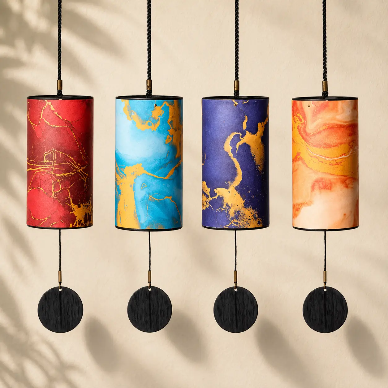 Marble Color Wind Chime C Am Dm G Chord Zen Meditation Outdoor Home Decor