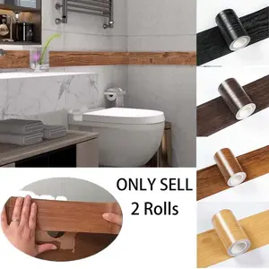 2 rolls Self-Adhesive Wood Grain Repair Tape, PP Material, for Table, Chair, DIY, Skirting Board, Door, Window, Floor, and Furniture Restoration