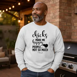 Mens Chicks Make Me Happy - Crewneck Sweatshirt