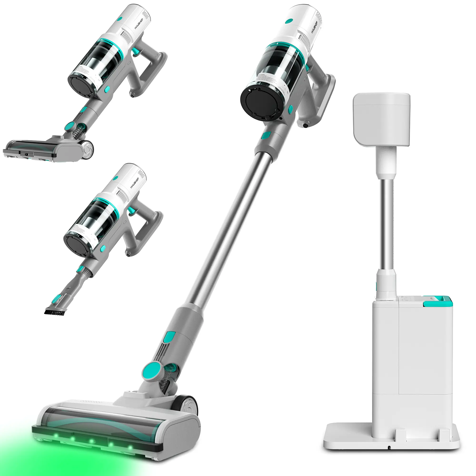 #Summervibes HAUSHOF Cordless Vacuum Cleaner with Auto Empty Station, 250W Motor, HEPA Filter, Anti-Tangle Brushroll, Stick Vacuum for Pet Hair, Hardwood Floors, Carpets