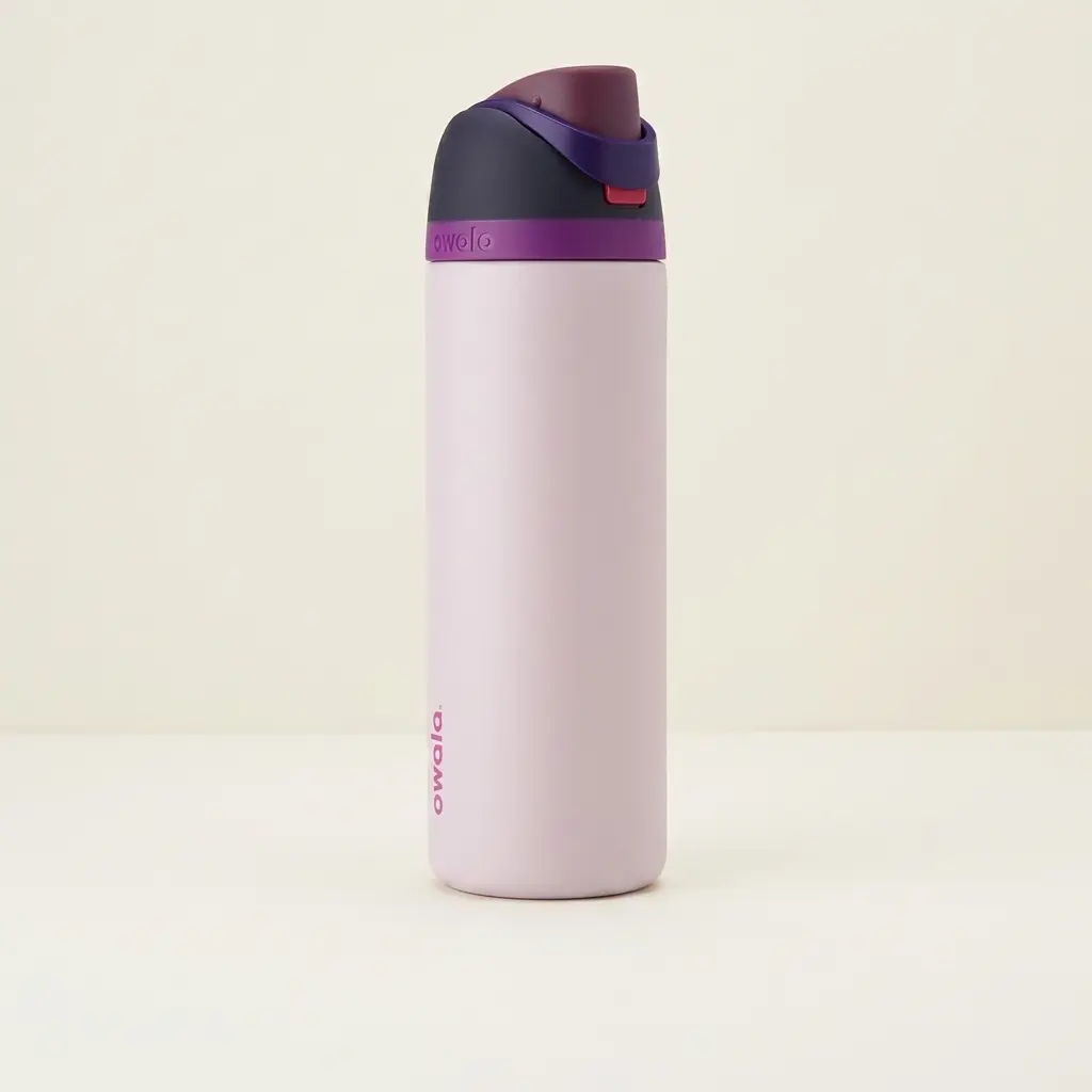 Owala 32oz Stainless Steel Water Bottle, Violet Water Bottle, FreeSip Insulated Bottle, Leakproof Travel Water Bottle, Double Wall Vacuum Insulated Sports Bottle