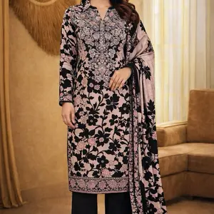 Black and Peach Color Salwar Kameez Bengali Pakistani Indian Dress for Women Casual Womenswear Eid 2026