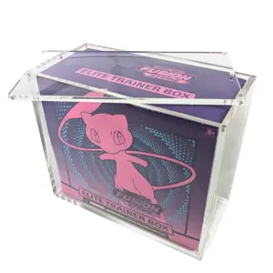 Stackable Acrylic Display Case, Compatible with Etb High-Quality Rectangular Storage Box, Magnetic Closure Design, Transparent Durable Organizer, Memorabilia Box