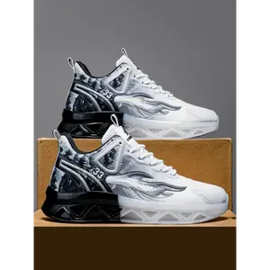 (New)Men's Fashionable Lace Up Low Top Sneakers, Casual Comfortable Breathable Sports Running Shoes, Male All-match Round Toe Shoes for Daily (Gift)11