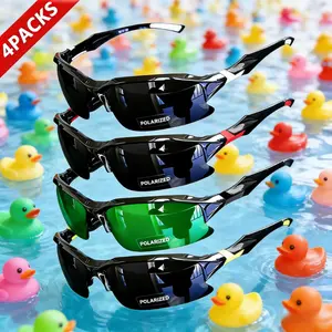 4 Pack Polarized Sports Sunglasses UV Protection Anti Glare Outdoor Eyewear