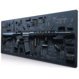 BHJLAXR Creative Rectangular Mouse Pad, 1-Piece Non-Slip Washable Mouse Mat with Rubber Base, Decorative Desk Pad, Non Slip Mousepad for Home, School and Office