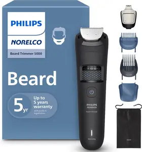 Philips Waterproof Beard Trimmer 3000 Series with Self-Sharpening Blades - BT3620/40