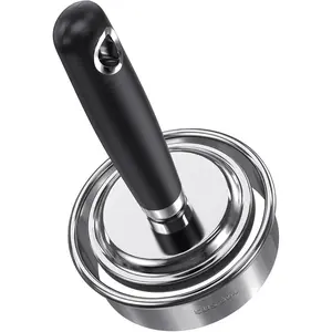 Steel Round Chicken Mallet, Meat Masher Meat Mallet for Flattening Steak Beef Poultry