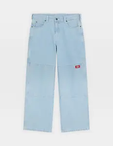 DICKIES Double Knee Mens Loose Straight Work Jeans