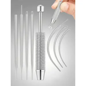 Body Piercing Jewelry Replacement Tool Set, Medical Grade Stainless Steel Cones & Beads Clips for Earrings Nose Rings Lip Studs