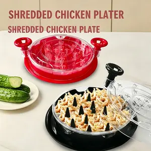 Manual Meat Grinder Tool with Transparent Lid and Tray,Baby food minced meat,Kitchen Tool for Hand-Grinding Chicken, Beef, Lamb, Essential Cooking Gear, Cooked Meat Shredder