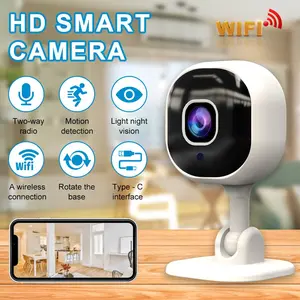 SIFOX 2.4GHz wireless WIFI video surveillance device, Wireless security cameras, Home Monitoring Camera, 1080P night vision camera, two-way voice and loop recording, human movement detection alarm, suitable for home/office