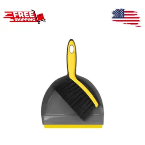 Dustpan and Broom Set Small – Mini Handheld Dustpan and Brush Combo