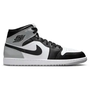 Men's Jordan 1 Mid White/Black-LT Smoke Grey (DQ8426 101)