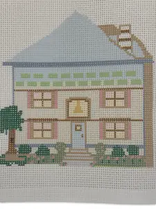 Lizzy Claire's Happy House Needlepoint Canvas
