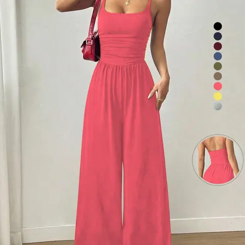 Women's Strapless Casual Wrap Dress Jumpsuit, Fashionable Home Wear, Versatile, Comfortable and Stylish One-Piece Outfit, Casual Comfy Jumpsuit, Fit Jumpsuits