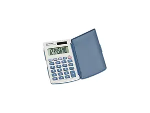 Sharp EL243SB EL-243SB Solar Pocket Calculator, 8-Digit LCD