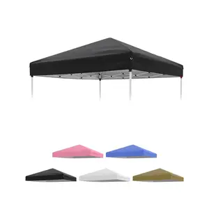 10×10 feet sunshade canopy replacement canopy, silver-coated, waterproof and UV-resistant retractable sunshade tent replacement canopy cover, outdoor garden terrace sunshade and sun protection canopy (only the canopy part)