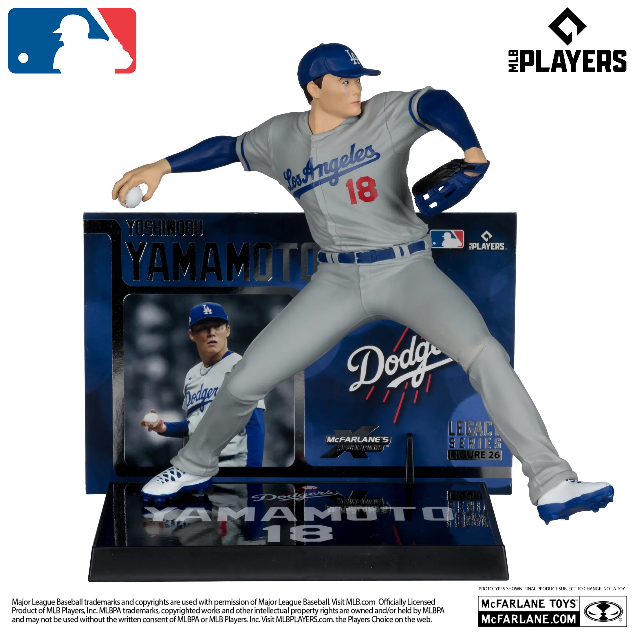 LOS ANGELES DODGERS YOSHINOBU YAMAMOTO MLB LEGACY 7" MCFARLANE SPORTS PICK FIGURE