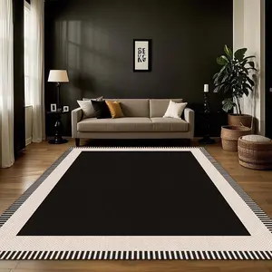 Geometric Pattern Floor Mat, Non-slip Soft Floor Carpet, Decorative Area Rug for Home Living Room Bedroom, Vanity Decor Accessories, Modern Geometric Rug