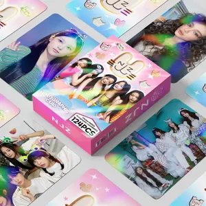 1 Box 124 Njz Group Collection Stickers, Rare Holographic Cards & Two-Sided Star Photo Postcards, Perfect Holiday Gift, Decorative Room Wall Notebook
