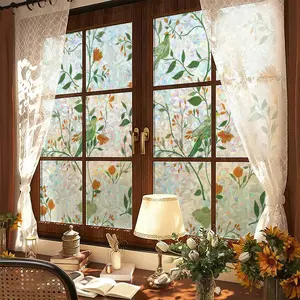 Classic Holographic Rainbow Window Privacy Film, Static Cling Decorative Stickers, Home Decor Supplies, No Tools Needed, Easy DIY Installation, Removable, Waterproof Window Privacy Solution