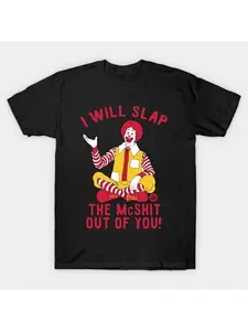 mens i will slap the mcshit you funny graphic t shirt 100 cotton soft crew neck tee black with red yellow humorous short sleeve shirt for summer outdoor activities sizes s 3xl tee shirts durable fabric shirt vibrant black