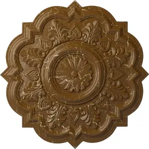 CM20DRSTC Deria Ceiling Medallion, Smokey Crackle
