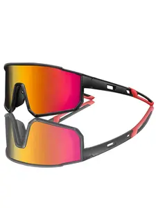 Unisex Sporty Ombre Design Sunglasses, Windproof Sunglasses, Biking Sunglasses, Outdoor Sports Eyewear For Cycling, Running, Hiking, Driving, Fishing, Baseball, Golf, Travel, Vacation, Beach Party