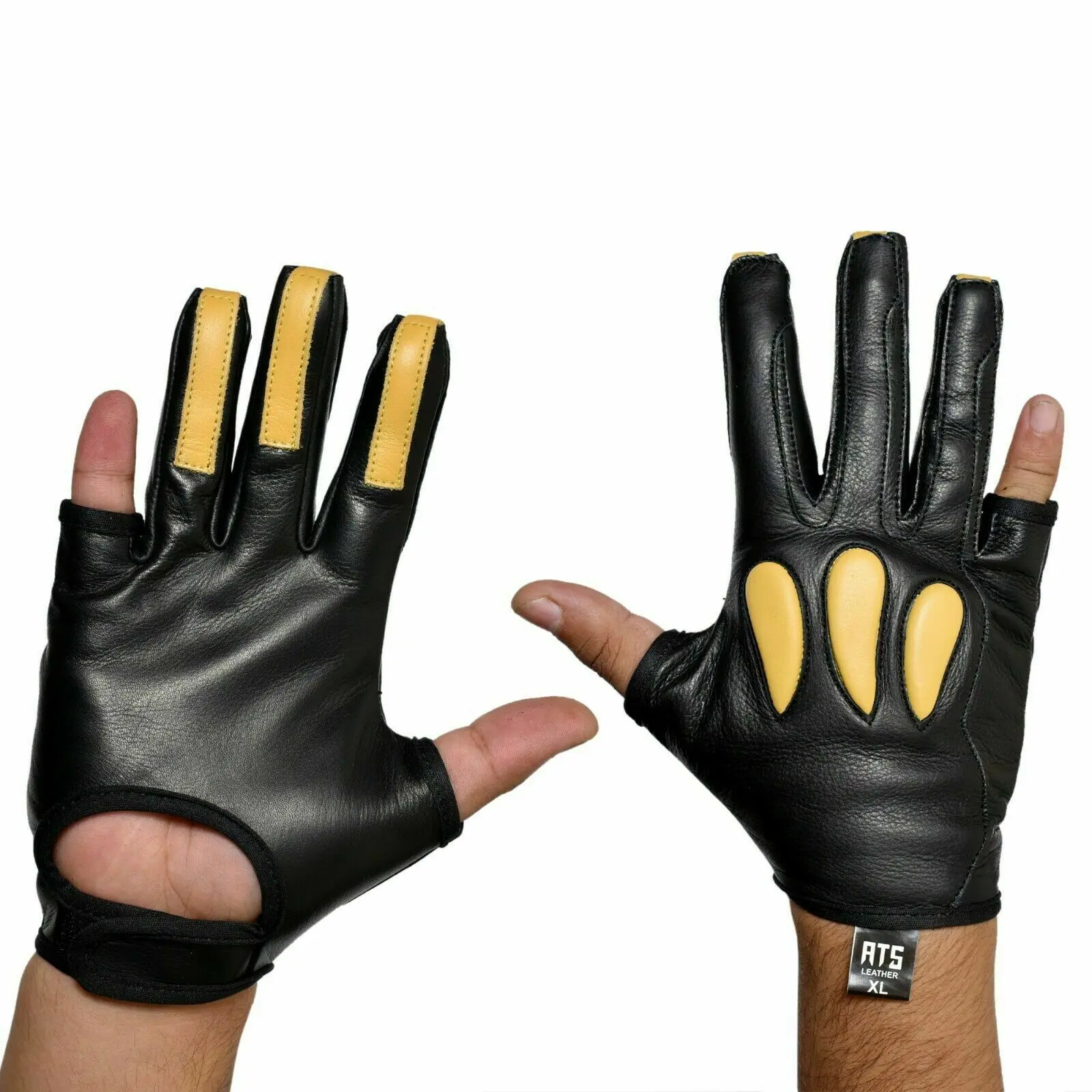 ARCHERY FULL SHOOT SHOOT LEATHER GLOVE TOP QUALITY GLOVE 100% REAL LEATHER