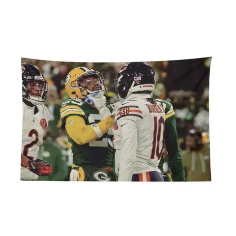 Luther Burden Chokes Keisean Nixon Iconic Moment Wall Flag - Sports History Tribute Tapestry, Cool Room Decor Decoration, Boyfriend Gift, Family Backdrop, Girlfriend Room Accessory