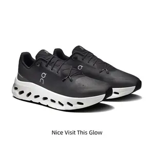 Futuristic Cloud-Like Athletic Sneakers with Unique Cut-Out Midsole for Shock Absorption