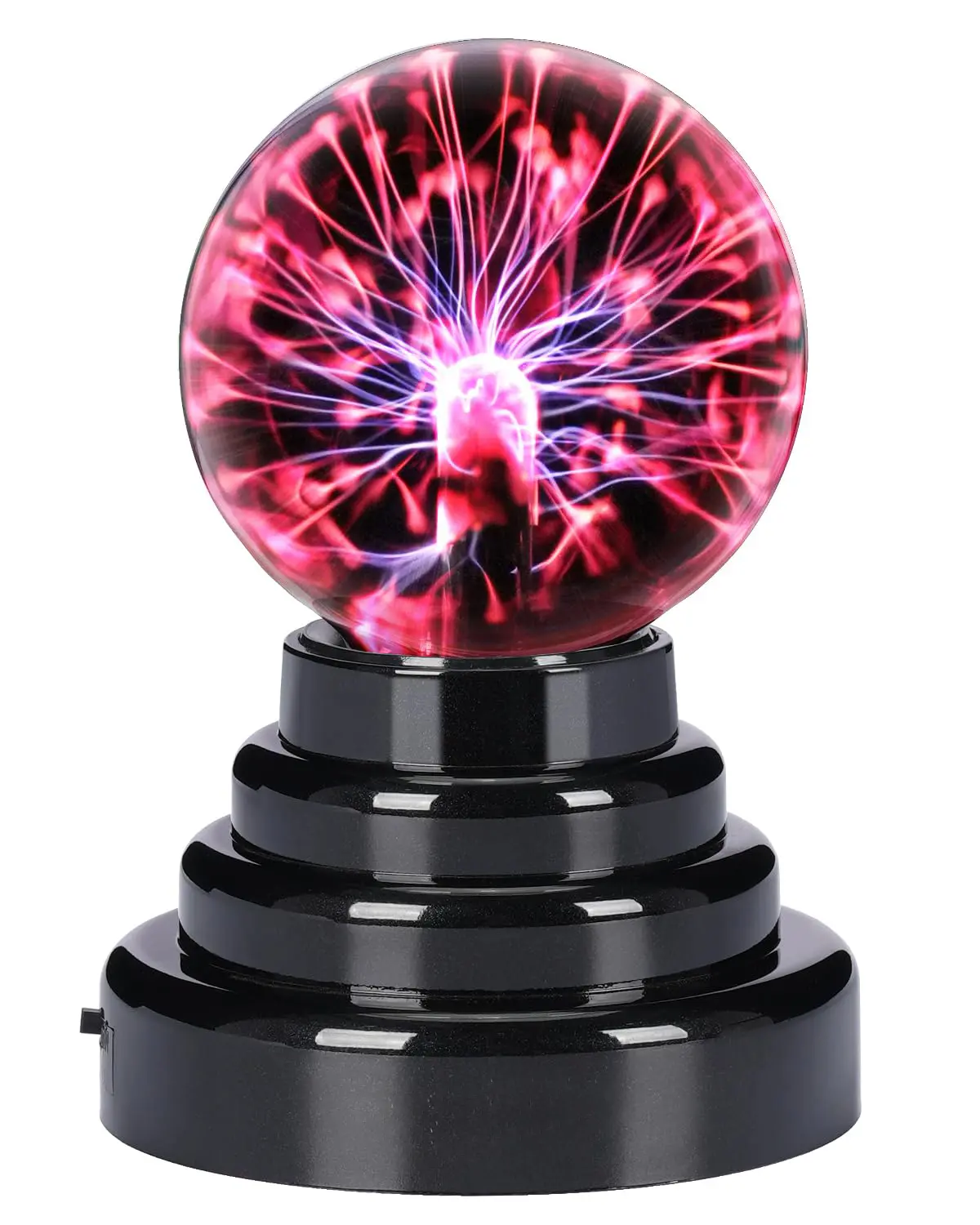 Magic Plasma Ball Lamp - Touch & Sound Sensitive Interactive USB Powered Plasma Lamp Nebula Sphere Globe, Science Educational Gift for Decorations/Parties/Bedroom