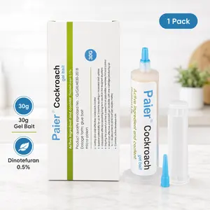 Cockroach Gel Bait Roach Killer, Indoor Outdoor Pest Control for German & American Roaches with Plunger & Precision Tip Summervibes