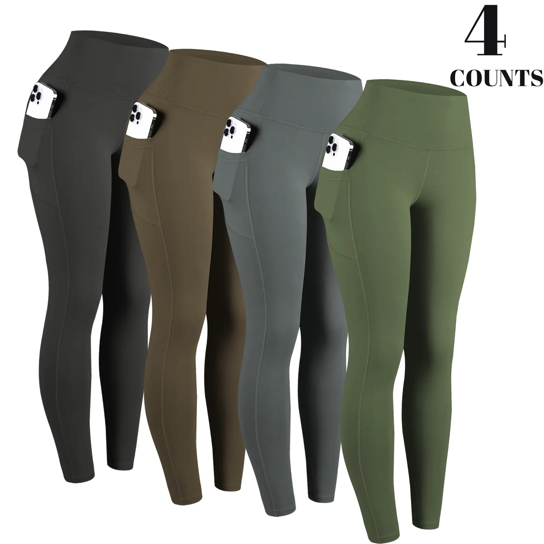 Leggings with Pockets for Women,6 Packs High Waisted Workout Tummy Control Yoga Pants Leggings with Pockets for Women,6 Packs High Waisted Workout Tummy Control Yoga Pants