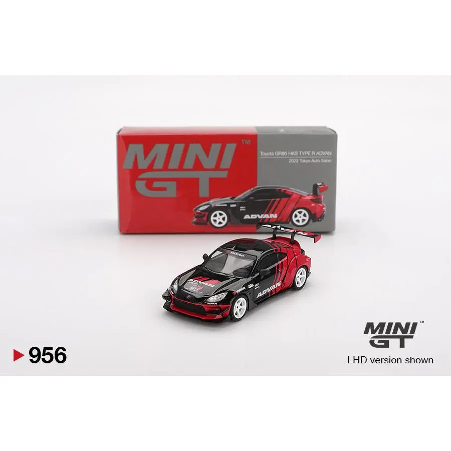 MiniGT 1:64 Toyota GR86 HKS TYPE R ADVAN – 2022 Tokyo Auto Salon #956