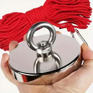 Fishing Magnet Kit, 176-700lbs Heavy Duty Strong Rare Earth Fish Magnets, with 32.8ft Rope, Super Neodymium High Power Magnet