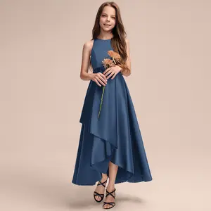 Children's dress, princess gown, girls' dress for runway shows, host performances, piano and poetry recitations, sleeveless dress